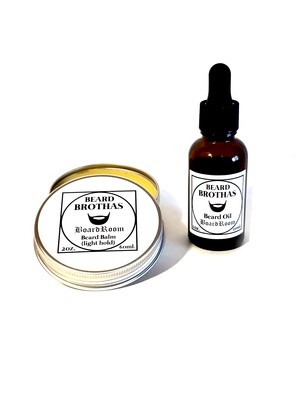 Beard Brothas Beard Oil and Balm Set. Board Room Scent.