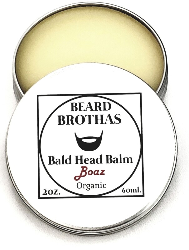Beard Brothas Premium Bald Head Balm Moisturizer. Boaz Scent.