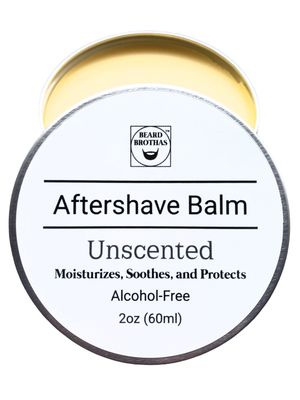 Aftershave Moisturizer Balm. Natural Eucalyptus Scent.