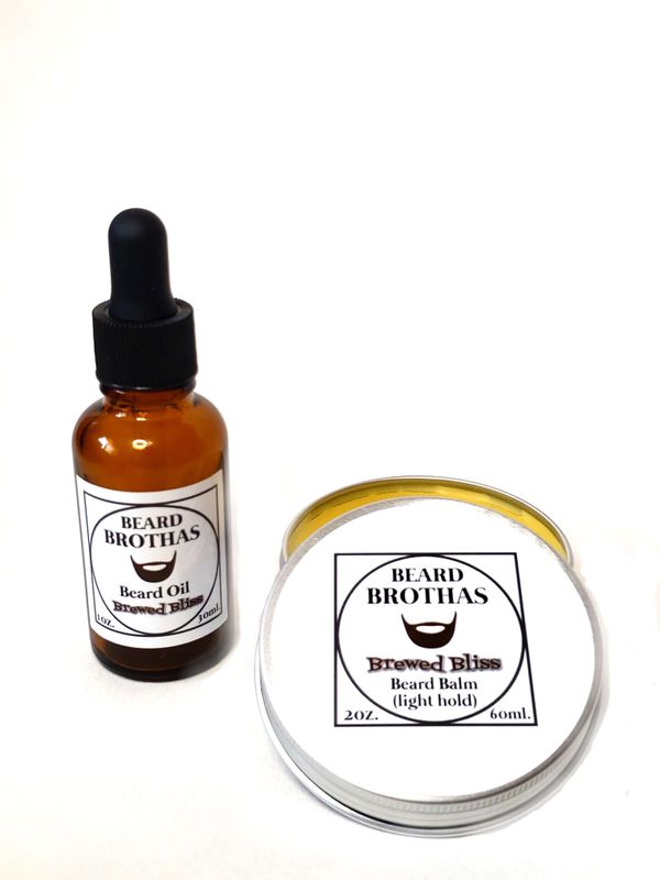 Beard Brothas Beard Oil and Balm Set. Brewed Bliss.