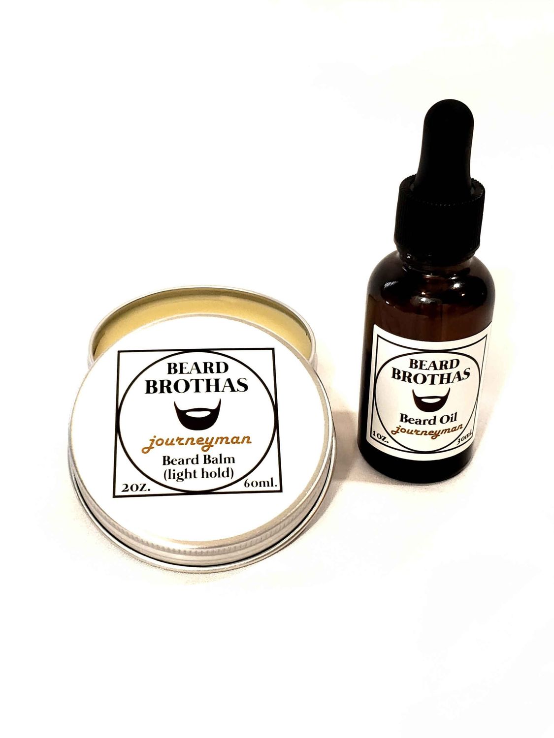 Beard Brothas Beard Oil and Balm Set. Journeyman Scent.