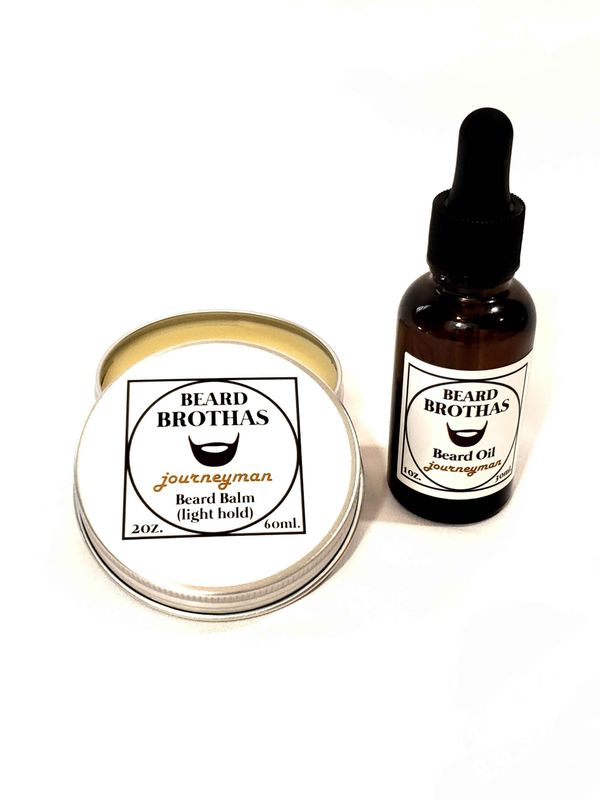 Beard Brothas Beard Oil and Balm Set. Journeyman Scent.