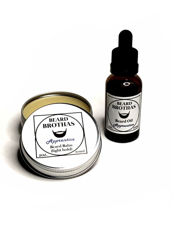 Beard Oil and Balm Set. Apprentice Scent.