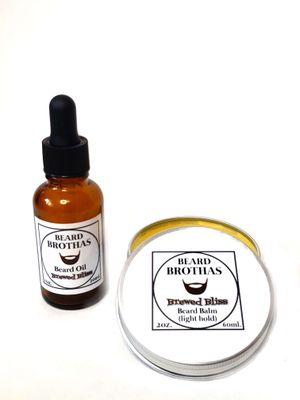 Beard Oil and Balm Set. Brewed Bliss.