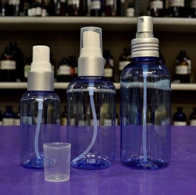 Light Blue PET Spray Bottles