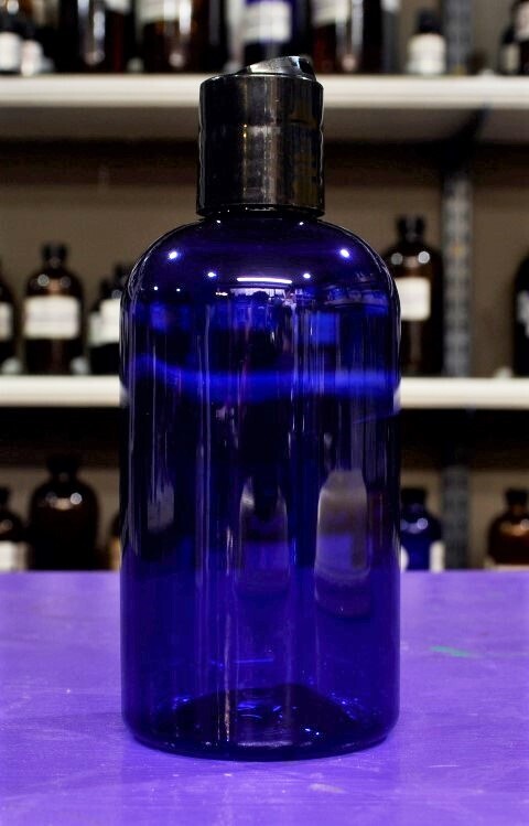8oz Dark Blue PET Dispenser Bottle