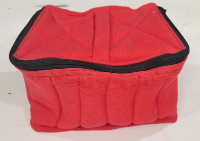 Padded Essential Oil Pouch - Red
