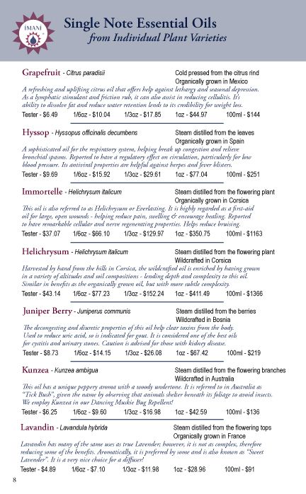2025 Imani Product Catalog
