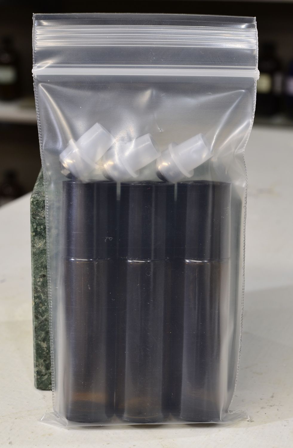 3-pack Amber Glass Rollerball