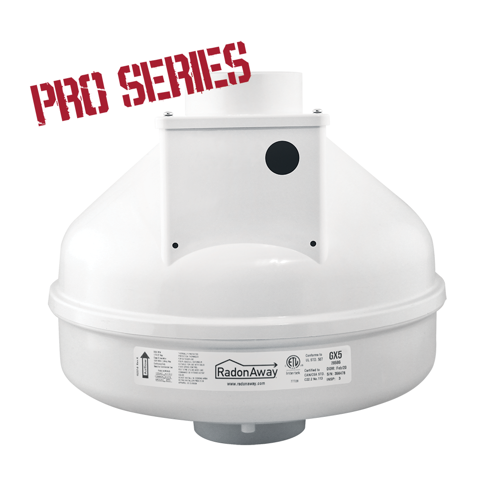 RadonAway Pro Series GX5 Radon Mitigation Fan