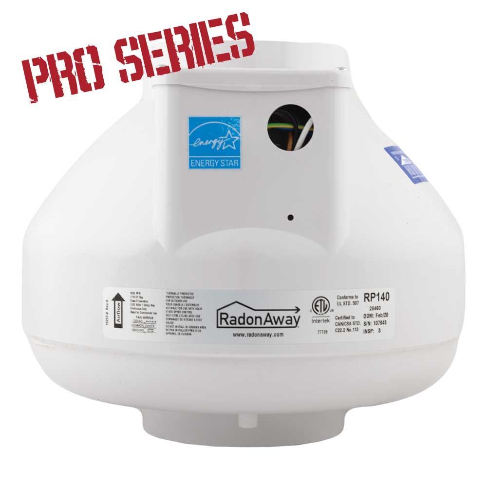 RadonAway RP140 Pro Series Radon Mitigation Fan