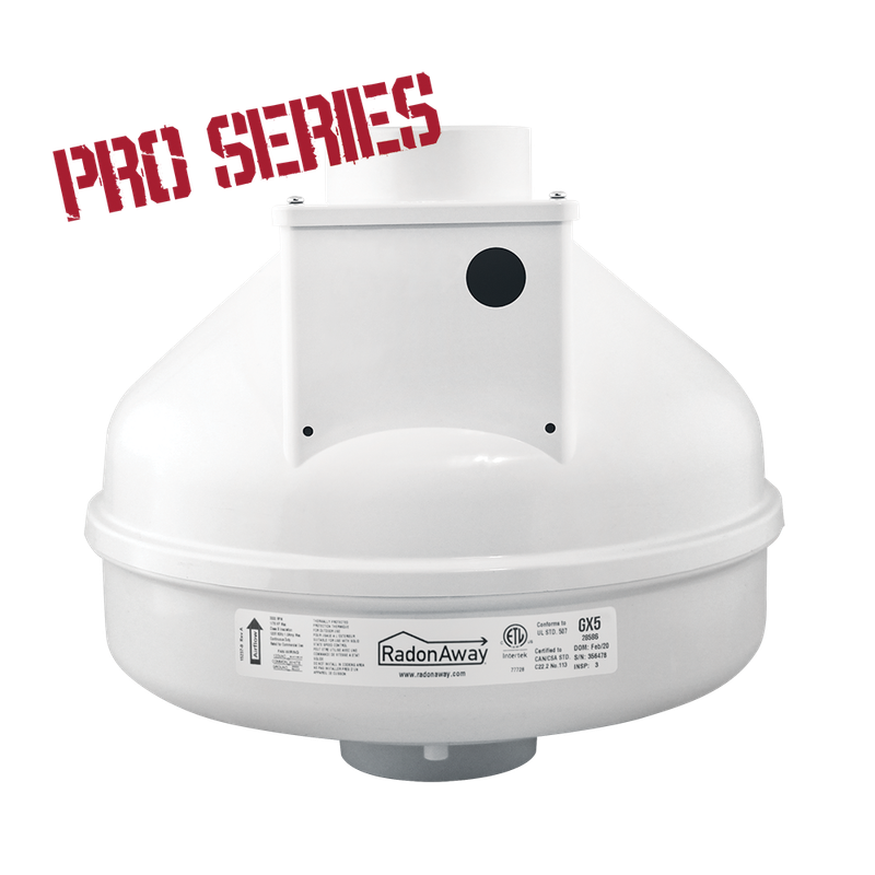 RadonAway Pro Series GX5 Radon Mitigation Fan