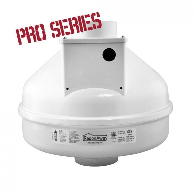 RadonAway Pro Series GX3 Radon Mitigation Fan Replaces GP201 and GP301