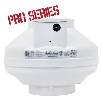 RadonAway Pro-Series EC6 6" Radon Mitigation Fan