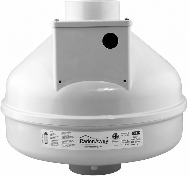 RadonAway Pro Series GX3c Radon Mitigation Fan Replaces GP201 and GP301