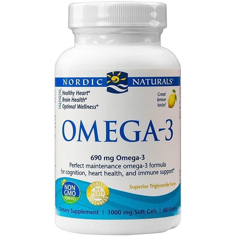 Nordic Naturals - Omega-3, Cognition, Heart Health, and Immune Support, 60 Soft Gels (FFP)