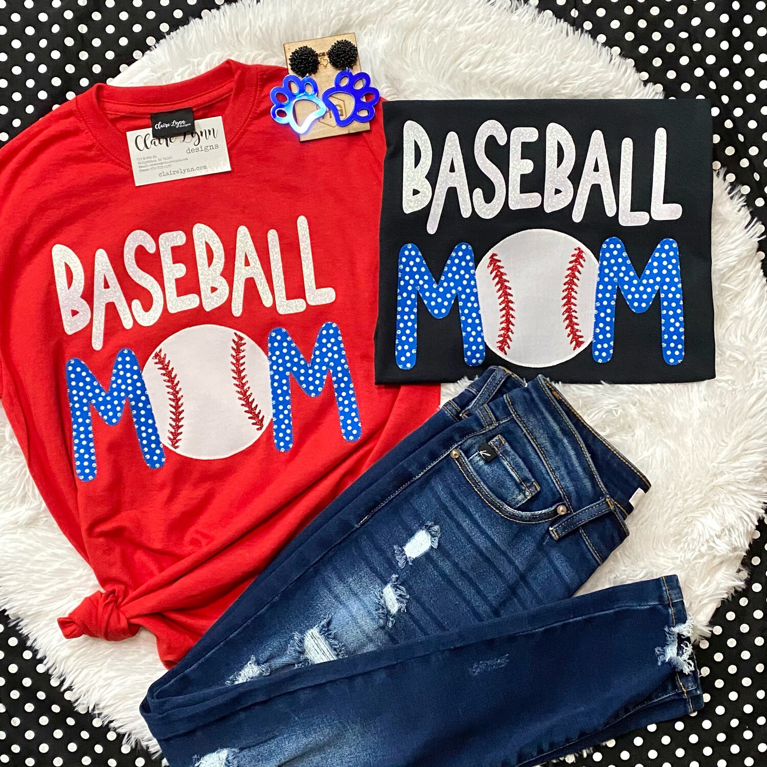Baseball Mom Appliqué 