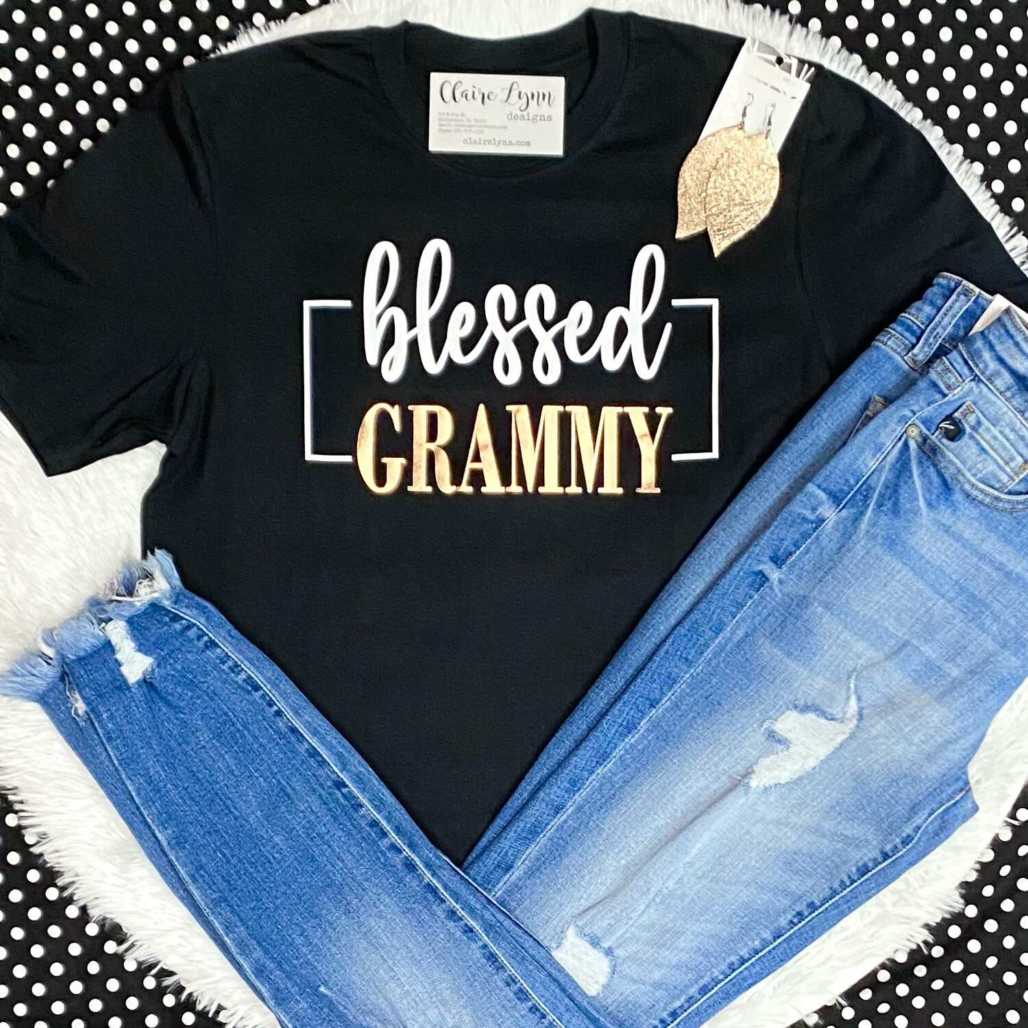 Blessed Rose Gold Tee Blessed Rose Gold Tee