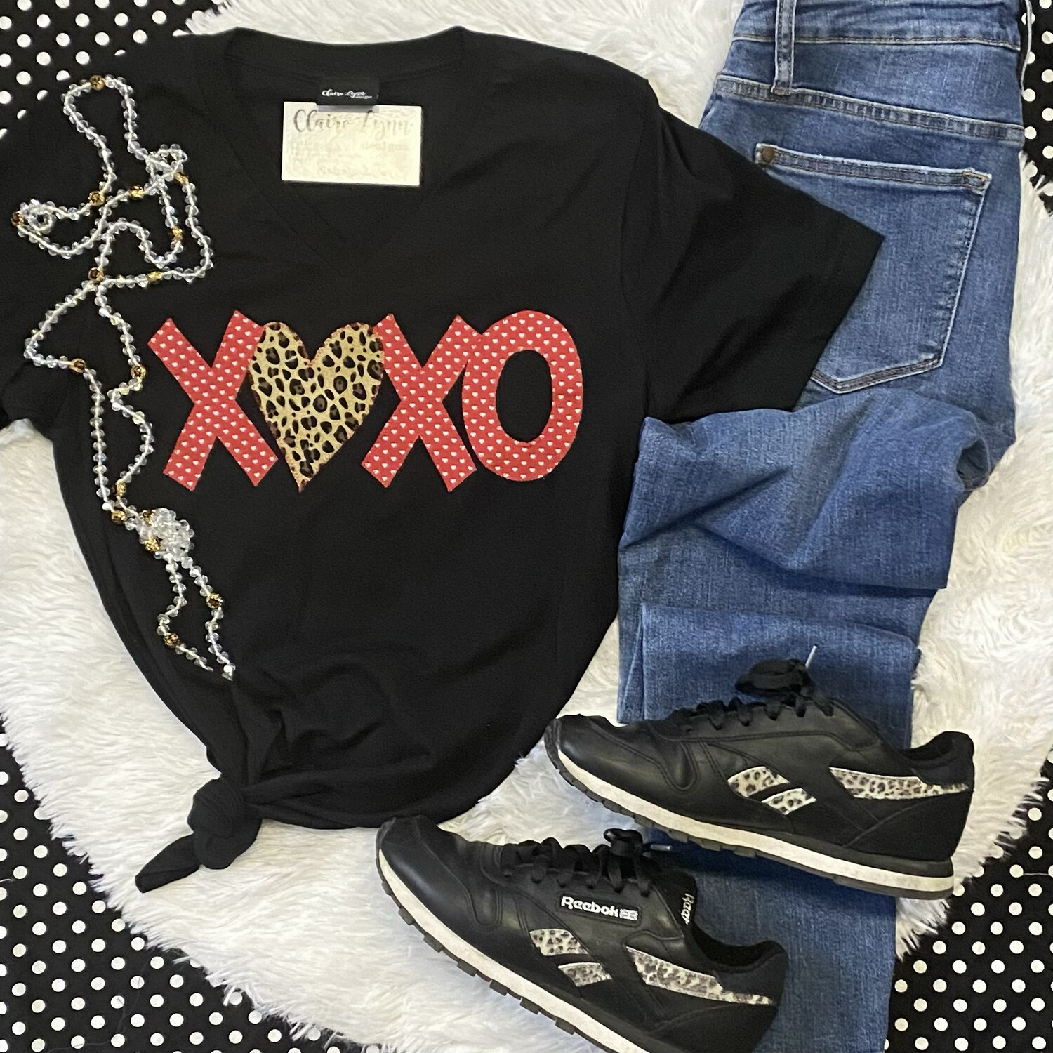 XOXO Cheetah Heart