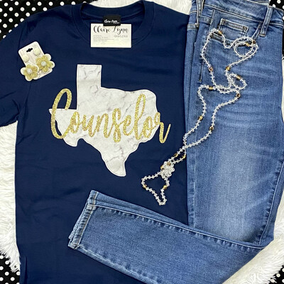 Navy And Gold Texas