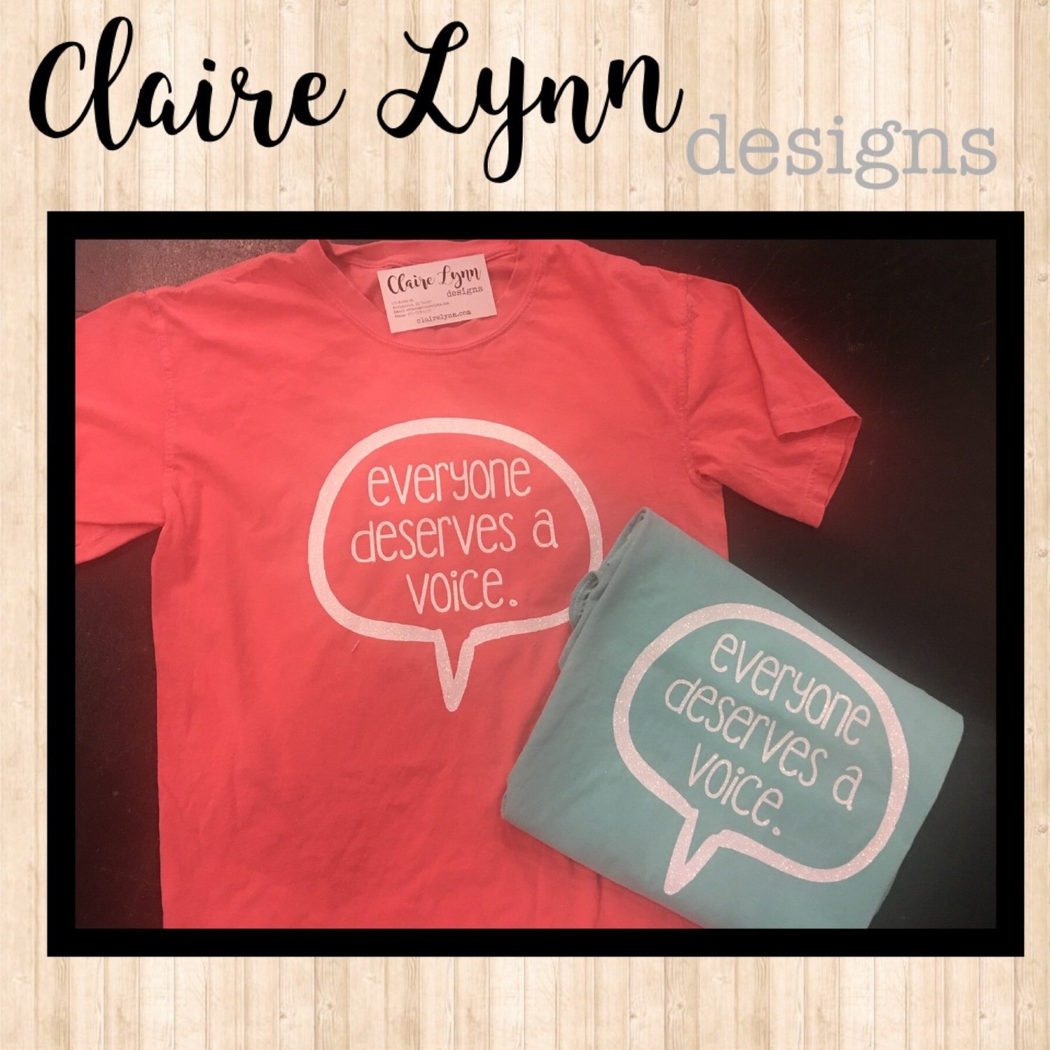 Everyone deserves a voice. (CC soft tee) Everyone deserves a voice. (CC soft tee)