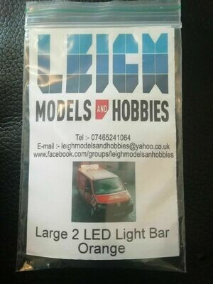 Leigh Models and Hobbies 2 LED Light Bar Orange