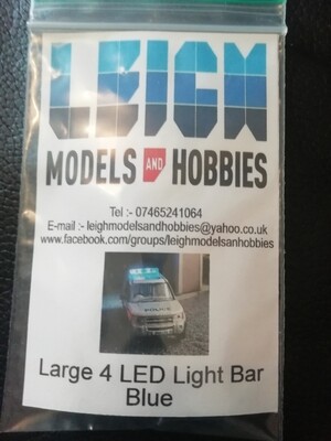 Leigh Models and Hobbies 4 LED Light Bar Blue