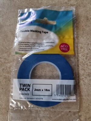 Model Craft Flexible Tape 2mm x 18m Twin Pack
