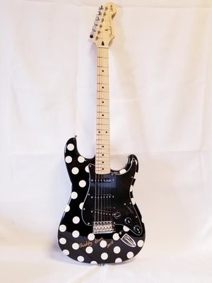 Autographed Polka Dot Guitar - free poster and T-shirt Autographed Polka Dot Guitar - free poster and T-shirt