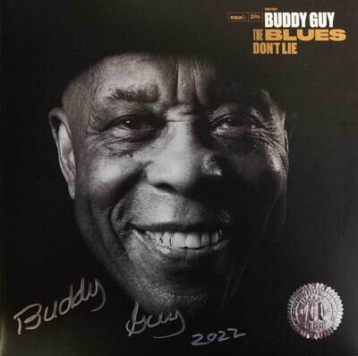 アップル 貴重 Buddy Guy 直筆サインフォト 2016 - レコード