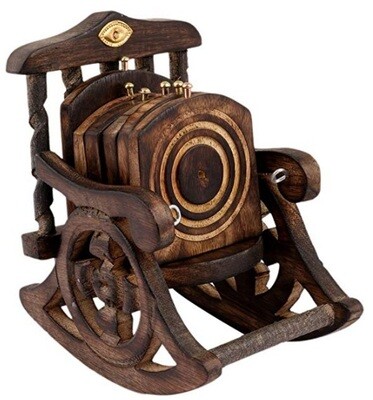 Handmade Wooden Antique Rocking Chair coasters