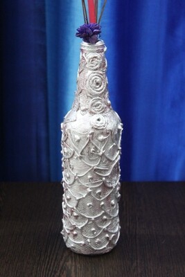 Hand crafted Up cycled bottles