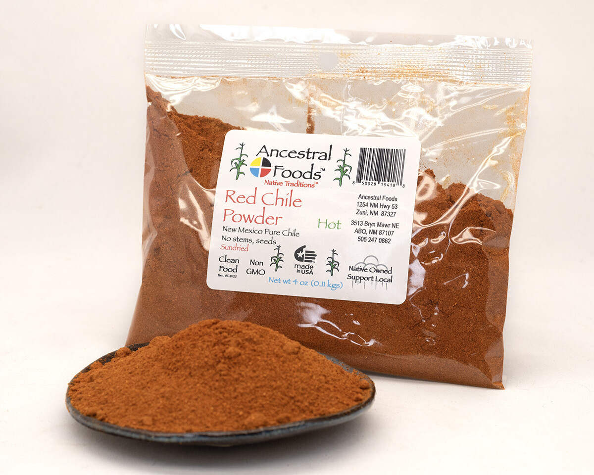 Sun-dried Red Chile Powder, Hot, 4 oz.