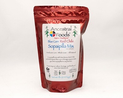 Blue Corn Sopaipilla Mix with Red Chile