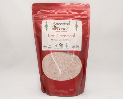 Heirloom Red Corn Cornmeal (12 oz.) -Fine Medium Grind