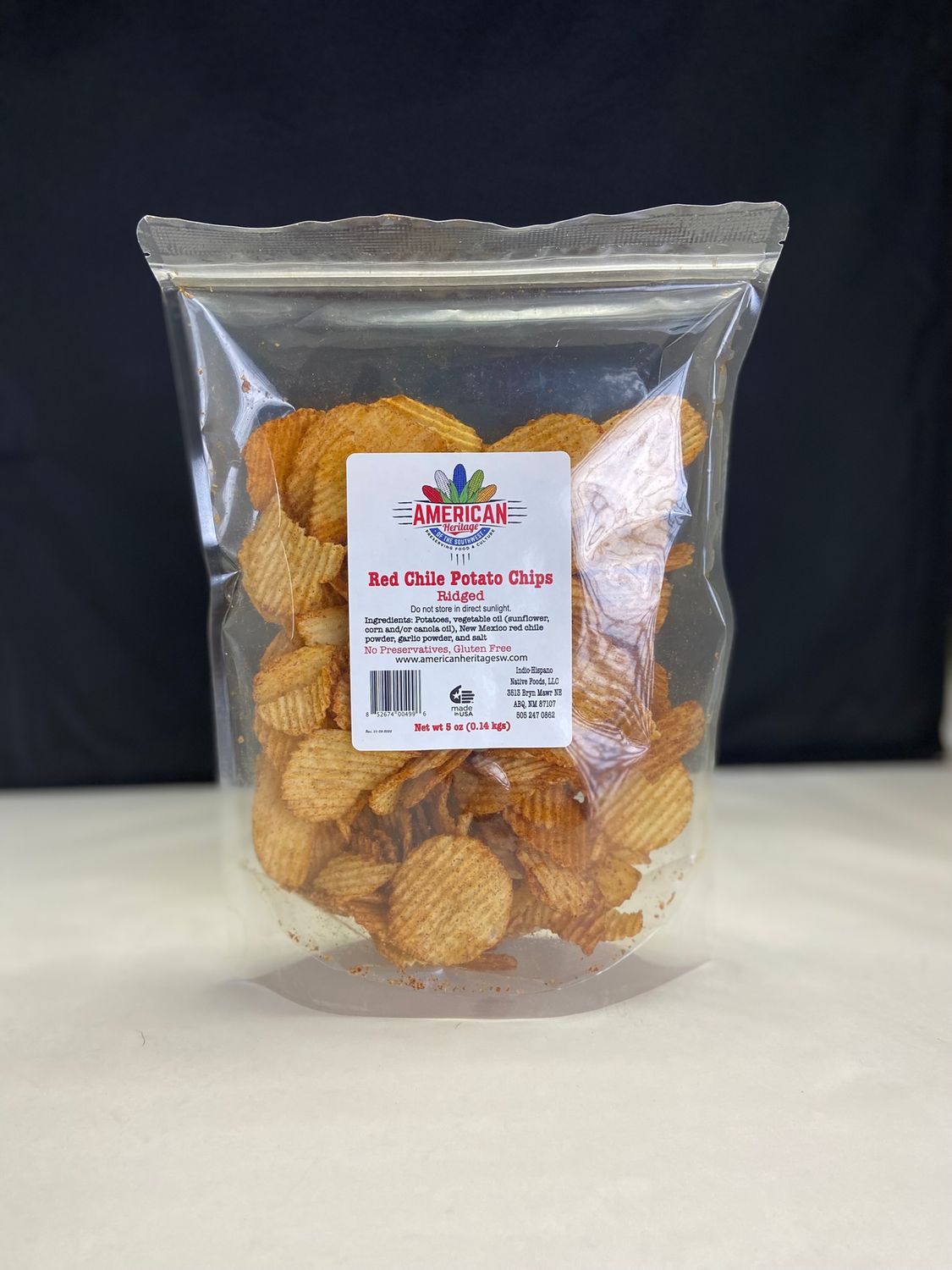 Red Chile Potato Chips Ridged