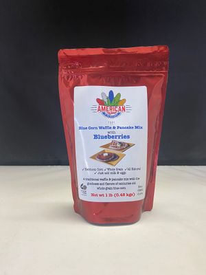 Blue Corn Waffle &amp; Pancake Mix with Blueberries