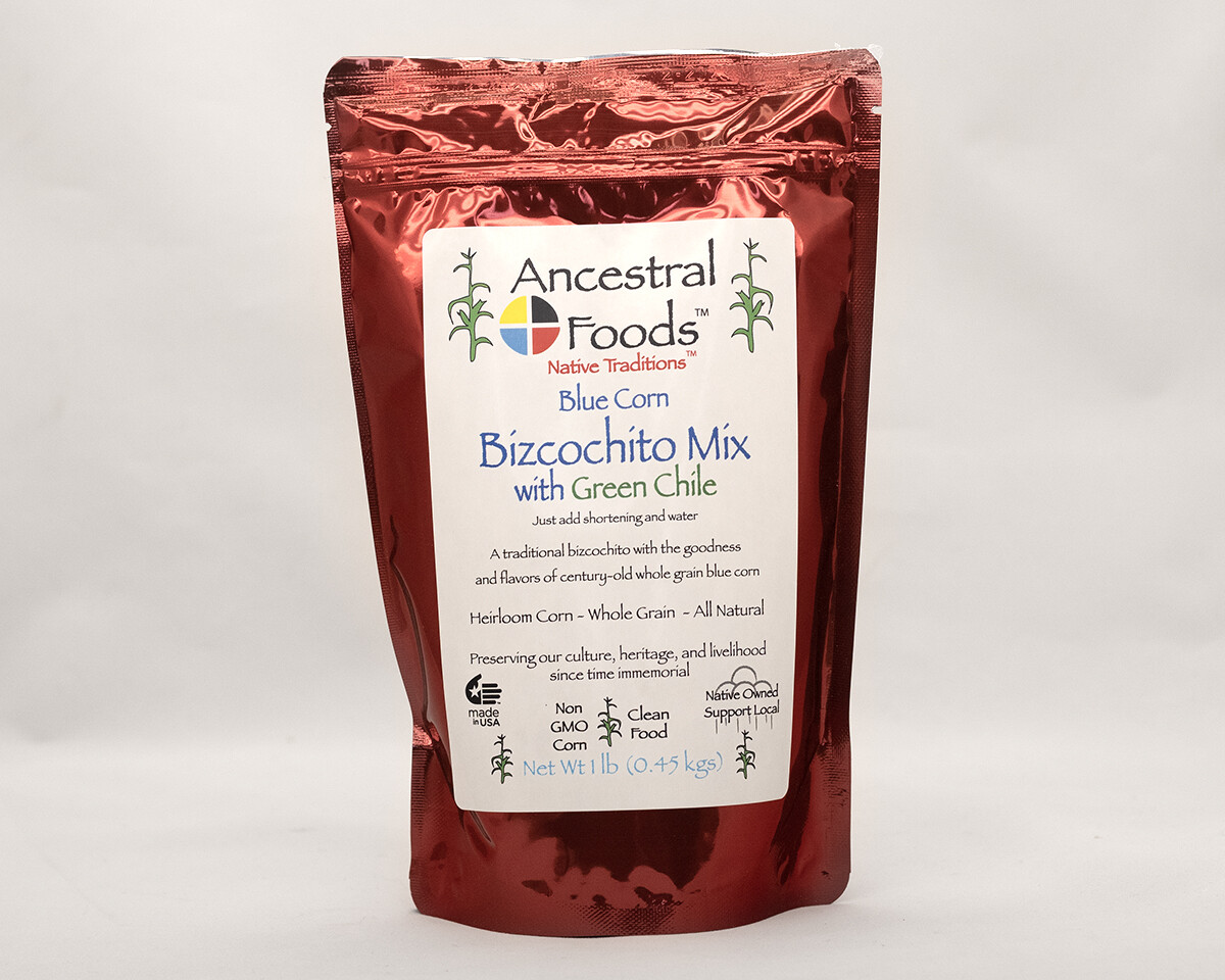 Blue Corn Bizcochito Mix with Green Chile