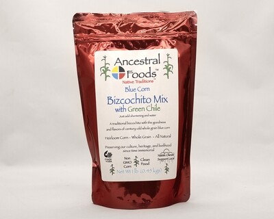 Blue Corn Bizcochito Mix with Green Chile