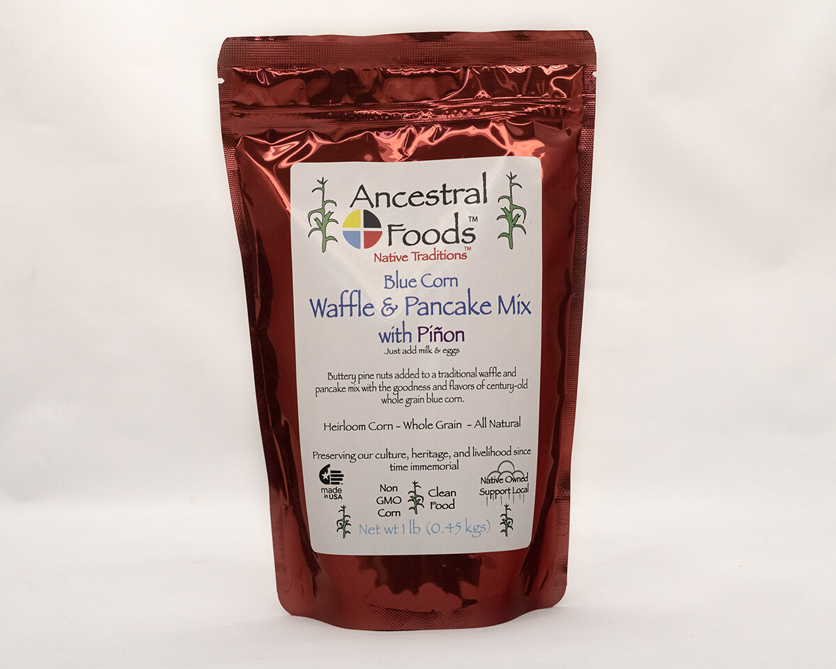 Blue Corn Waffle &amp; Pancake Mix with Piñon