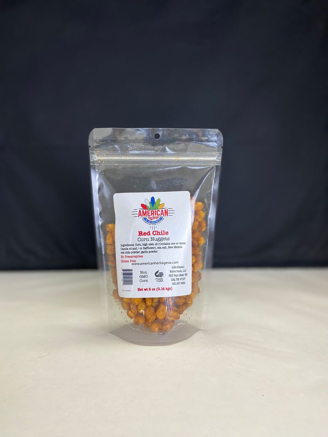 Corn Nuggets with Red Chile