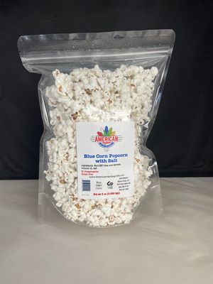Blue Corn Kettle Popcorn with Salt - Ready to Eat