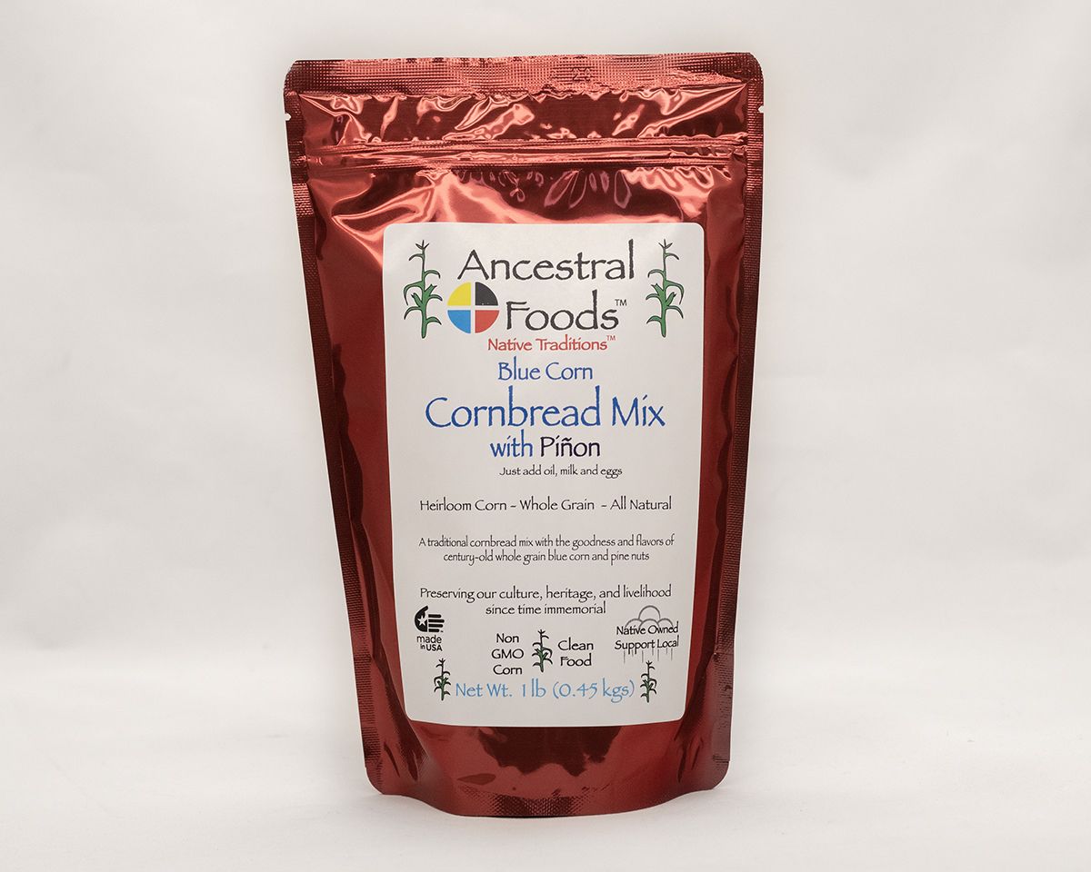 Blue Corn Cornbread Mix with Piñon