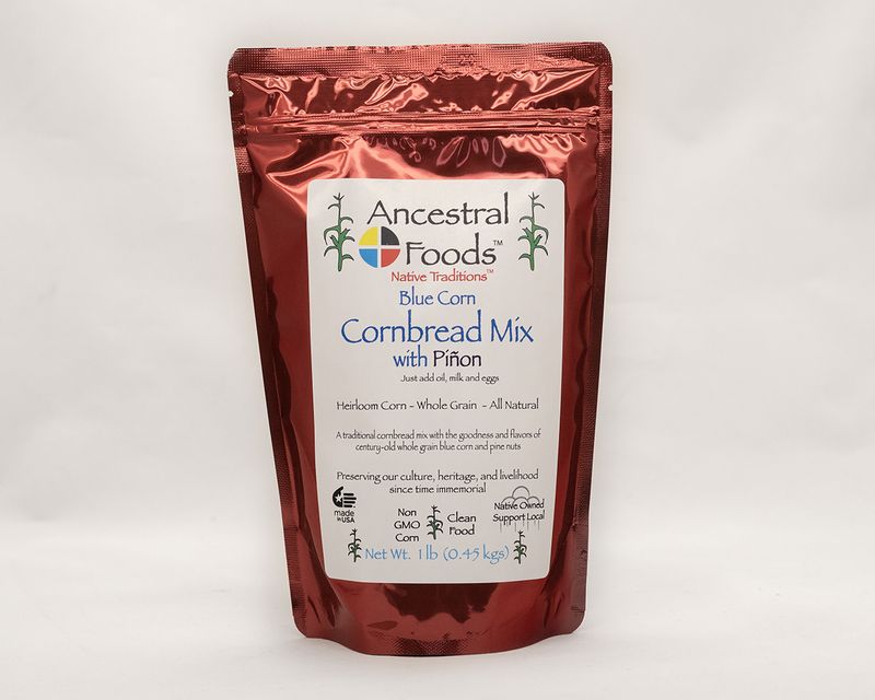 Blue Corn Cornbread Mix with Piñon