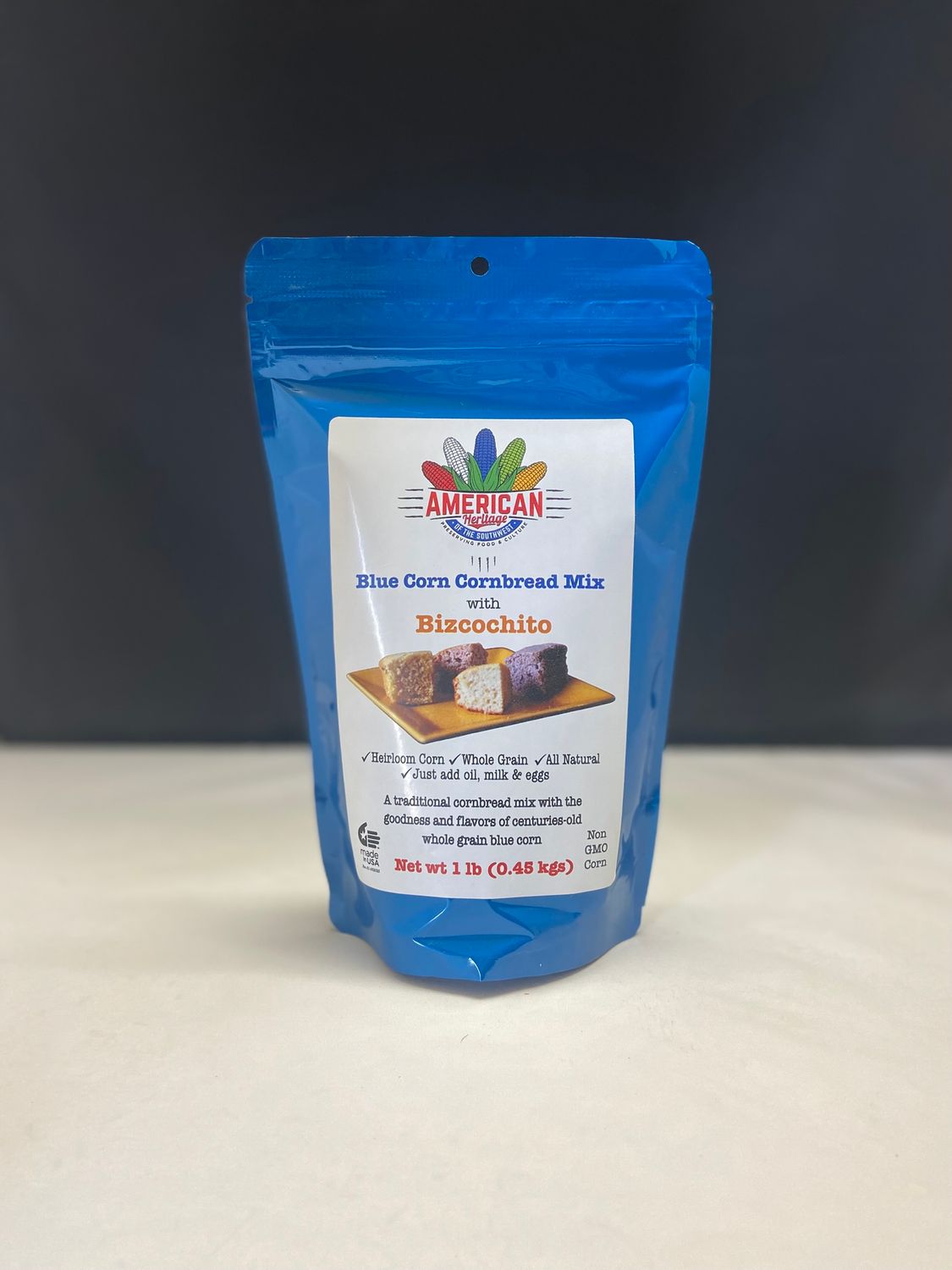 Blue Corn Cornbread Mix with Bizcochito