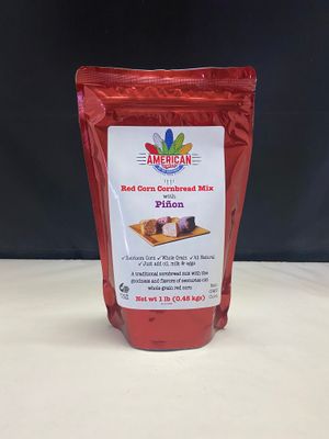 Red Corn Cornbread Mix with Pinon