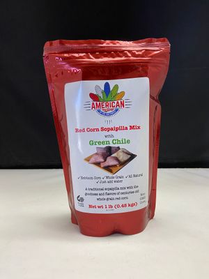 Red Corn Sopaipilla Mix with Green Chile