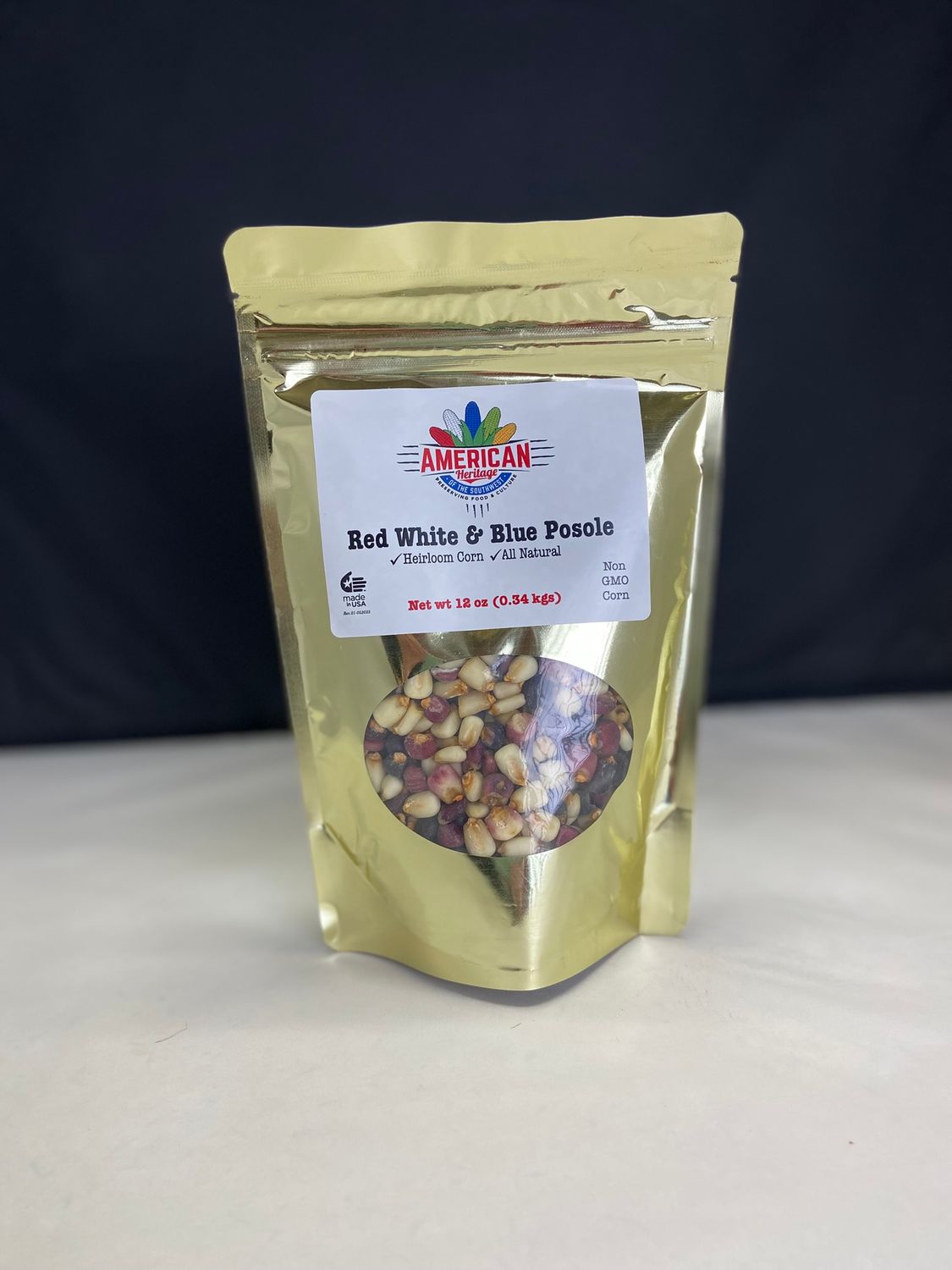 Red, White, &amp; Blue Corn Pozole