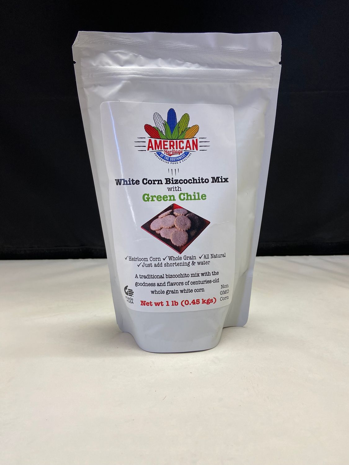 White Corn Bizcochito Mix with Green Chile