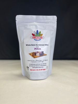 White Corn Cornbread Mix with Pinon